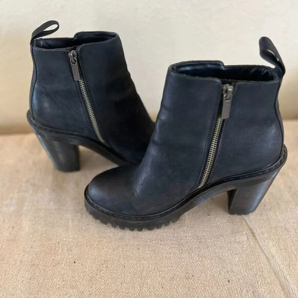 Dr. Martens Black Heeled Boots - Picture 8 of 13